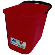 MSV "Valnet Rectangular Bucket, Red, 14 Litre
