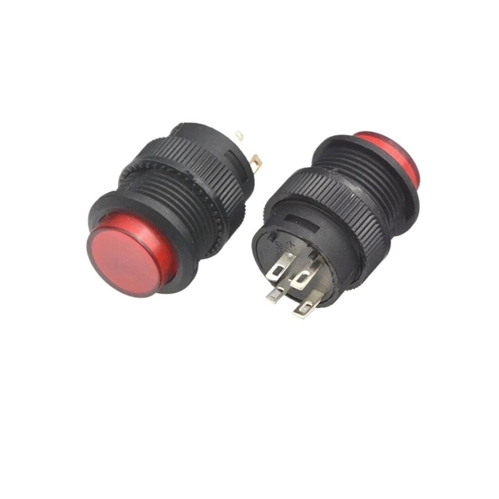 16Mm Self-Locking Push Button Switch With Led 5 Pcs 9149926370055