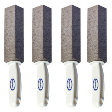 CleanAid Wonderstone - Pack of 4 Pumice Toilet Cleaner with Handle - Cleaning Stone, Limescale Remover for Bathroom, Toilet, Shower, Sink, Kitchen,