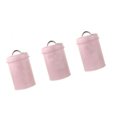 3-teiliges Set Küchenbehälter aus verzinktem Eisen, 1200 ml