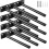 12 Pack Black Steel Floating Shelf Brackets 6" 1
