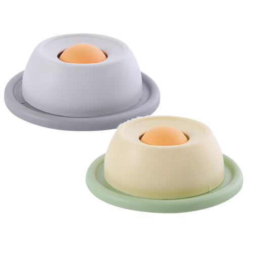 Hundelecknapf-Set, Grün/Gelb, 2-teilig