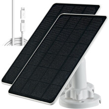 Solcellepanellader for sikkerhetskamera 5V6W2Pack