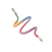 Percha para pájaros con cuerda degradada – Cuerda de algodón flexible, 1 unidad