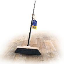 Novaliv Room Broom with Handle Stable Real Horsehair Broom Soft Bristles Cabinet Broom 4 Pieces Mixed Horsehair Broom for Laminate and Parquet