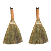 LIFKOME Handmade Wooden Small Cleaning Broom Lightweight Desktop Broom Tool for Home Dust and Debris Removal Compact Size for Kitchen Bedroom Office