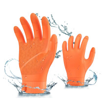 Vgo... Star?sh-Gen Household & Chemical Resistance Reusable Work Gloves,Seamless Gloves,Waterproof,Anti-slip, food processing,fish processing,Chemical