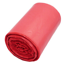 SKIR'CO (50 pcs) Garbage Bags 35 Litre, Red Refuse Sacks 50 x 60 cm, Dustbin Bags, Red Colour Bin Liners