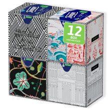 Time Light ? 3 Ply Tissue ? Pack of 12 Tissue Box Square 60 (Blend 3 graphics Diesel)
