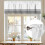 Gårdshuskappe gråhvit stripete 102 x 30 cm 7