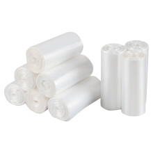 Easymanie 20L Clear Bin Liners Bags, Trash Bin Bag, 225 Bags