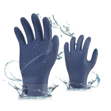Vgo... Star?sh-Gen Household & Chemical Resistance Reusable Work Gloves,Seamless Gloves,Waterproof,Anti-slip, food processing,fish processing,Chemical
