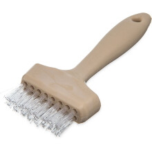 Carlisle 4011400 Wide Waffle Iron Brush, 7", Teflon - Pack of 12