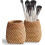 Handmade wicker pen holder rattan cylinder2-pack 1