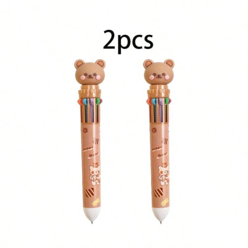 Fidget Pen Set Ballpoint2-Pack10-Color Bear Design