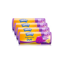 Swirl Scented Bin Liners Vanilla-Lavender, Pack of 4 (4 x 14) 10 litres