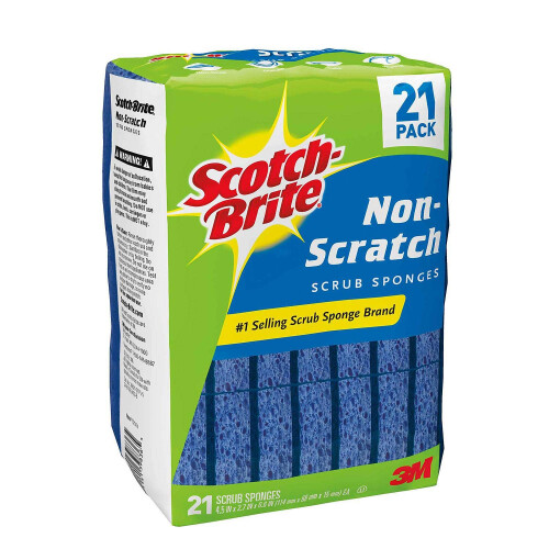 Scotch-Brite Non-Scratch Scrub Sponges - 21 Pack