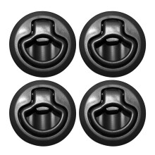 Mânere rotunde negre pentru dulapuri, 61 mm – pachet de 4