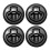 Sorte runde skabsgreb 61 mm – 4 stk. 1