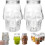 Skull Storage Jar with Lid – 12.5 oz, Clear Plastic 1