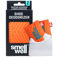 SmellWell Odour Eliminating Air Purifying Bags (2 Pack | 100g) Activated Bamboo Charcoal Air Freshener for use from Gym to Car to Home (Geometric