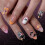 Halloween-pressnaglar – mandelformade med fladdermusdesign, 1