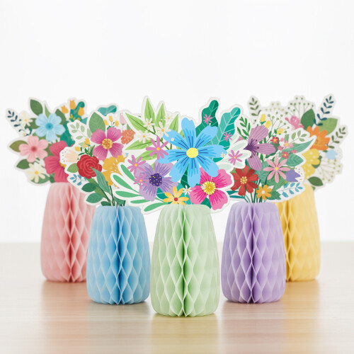 Dreidimensionale Papiervase, Wabendekoration für-1 3 1