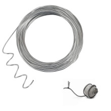 Filo di alluminio per lavori artigianali, calibro 12, 2 mm, lunghezza 50 piedi, colore argento