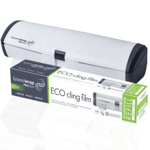 PROWRAP | Speedwrap Pro 300 | High Quality, ECO Cling Film Dispenser with Cutter Including 1 Roll Kit | Ideal for Restaurants or Home Kitchen |