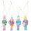 Resin Nutcracker Ornament Set 4pcs 1