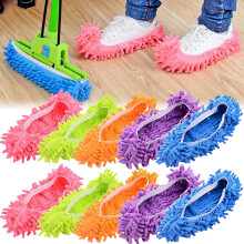 MINGZE 10pcs (5 Pairs) Duster Mop Slippers Shoes Cover, Dust Cleaner Reusable Microfiber Foot Socks Floor Dust Dirt Hair Cleaner for Home Floor,