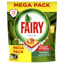 Fairy All EN1 Dishwasher Capsules Orange, 60-Count