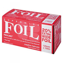 PROCARE ALUMINUM EXTRA WIDE FOIL ROLL RED 12cm X 100m