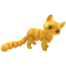 Figurină pisică drăguță imprimată 3D – statuie din rășină cu desene animate, 12x