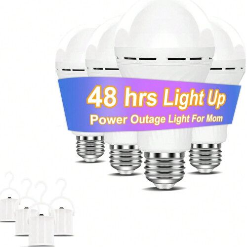 A19 LED Emergency Light Bulb White 4-Pack