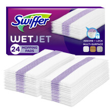 Swiffer Wetjet Hardwood Mop Pad Refills for Floor Mopping and Cleaning, All Purpose Multi Surface Floor Cleaning Product, 24 Count
