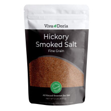 Viva Doria Hickory Smoked Sea Salt, Hickorywood Salt, Fine Grain, 2 lb (907g)