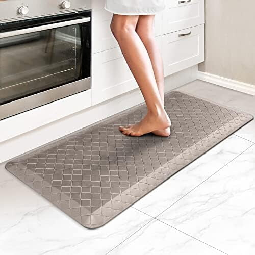 Anti-Fatigue Kitchen Runner Mat – 4.5" Thick Non-Slip PVC