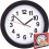 Black Reverse Wall Clock, Analog, Battery-Powered 1