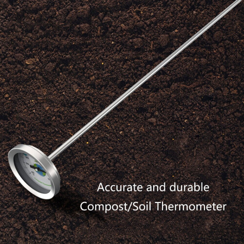 Long Stem Compost Soil Thermometer FastResponse Measuring Probe 10~76C(1) 2
