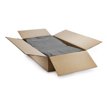 Paclan - Medium Duty Black Refuse Sacks Bin Liners - 176 Litres, 200 Bags, Flush Top, Certified CHSA Rating of 10kg (457 x 1168mm) 100% Recycled
