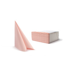Chic Airlaid premium napkins, pack of 50, 40 x 40 cm, cloth feel, baby pink, powder pink