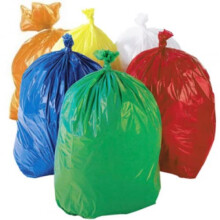 British made Coloured Strong Colour Coded Refuse Sacks Bags Bin Liners Rubbish Bags by Sterling Bargains (Red x20)