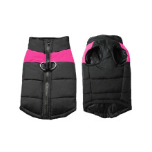 Veste chaude et rembourrée pour chien avec bandes réfléchissantes, imperméable et coupe-vent, taille ajustable pour chiens de petite à grande