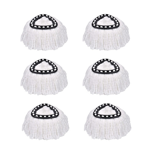 6 Pack Spin Mop Refill Replacement Head Compatible with Ocedar and Vileda,Mop Heads Replacement