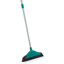 Leifheit Soft and Easy Foam Broom, Eliminates Stirring Up Dust When Sweeping, Broom, For Allergy Sufferers, Sweeping Width 34 cm and Extendable