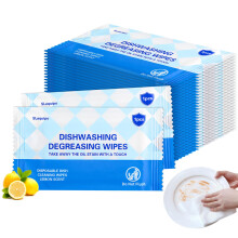 50 Pcs Dish Cleaning Wipes Individually Wrapped Travel Dish Soap Wipes, Portable Cleaning Wipes Disposable Wipes for Kitchen Outdoor Traveling Camping