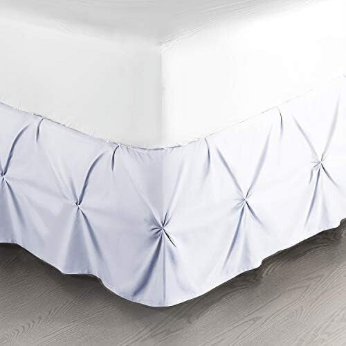 Φούστα για κρεβάτι Queen Size σε μπλε χρώμα 60x80in14in με κούμπωμα