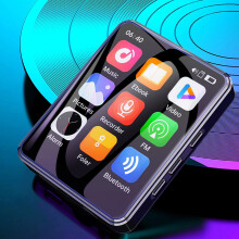 Seinnteoir MP4 Scáileán Tadhaill HD le Raidió FM Bluetooth