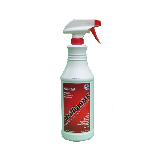 Brillianize Multipurpose Plastic Cleaner 32 Ounce (944 ml) Trigger Spray Bottle